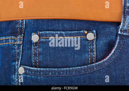 Pocket on jeans Stock Photo