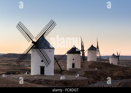 Windmill at Consuegra, La Mancha, Spain Stock Photo