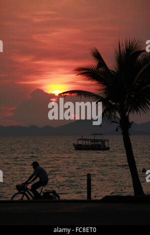 Beautiful tropical sunset Stock Photo