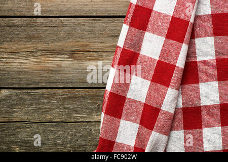 Red tablecloth Stock Photo