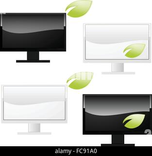 eco computer vector Stock Vector Image & Art - Alamy