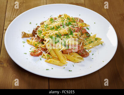 Italian Penne rigate pasta with Stock Photo