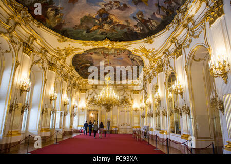 Baroque ball room, Schonbrunn Palace, UNESCO World Heritage Site, Vienna, Austria, Europe Stock Photo