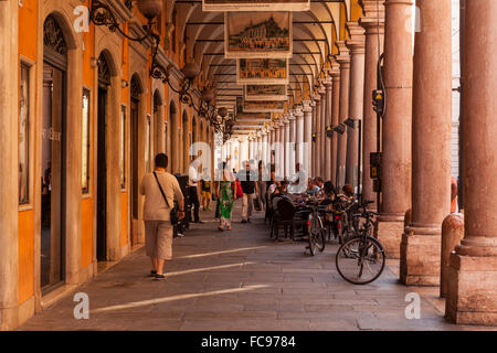 Via Emilia Centro in Modena, Emilia-Romagna, Italy, Europe Stock Photo