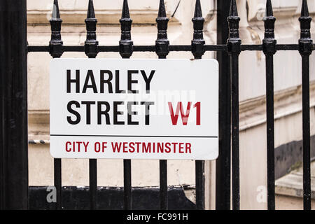 Harley street W1, London, England, U.K. Stock Photo