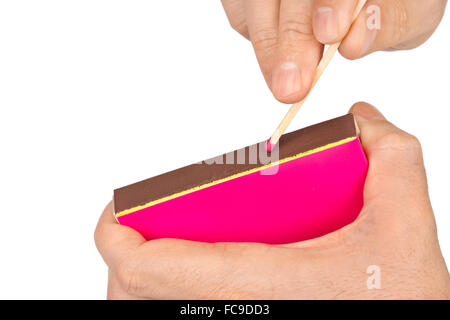 Hand with matches Stock Photo
