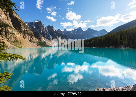 Moraine lake Stock Photo