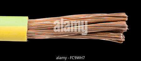 Exposed cables and wires Stock Photo