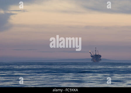 offshore oil rig Stock Photo