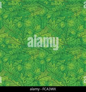 Leaves of plants, seamless, summer Stock Vector