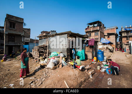 Nepal, Bhaktapur, one year after the earthquake Stock Photo