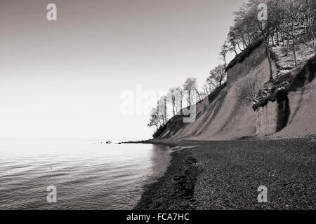 Chalk Cliff of Ruegen Island Stock Photo
