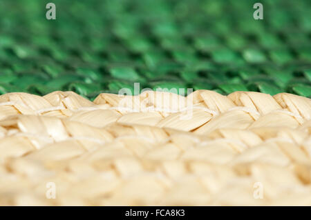 Woven straw background Stock Photo