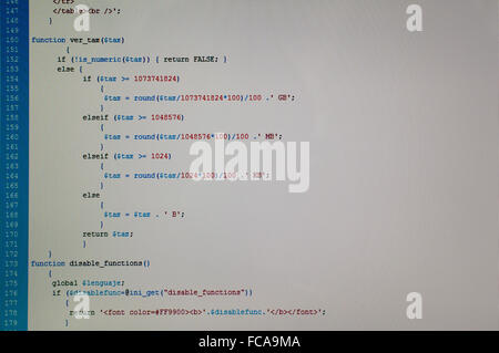 Php web programming Stock Photo