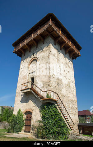 Orthodox monastery Humor from Bucovina, Tower view.  (Unesco Heritage) Stock Photo