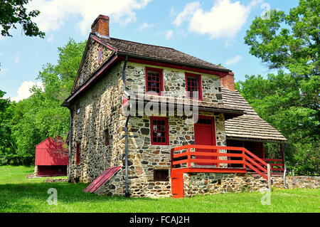 Chadds Ford, Pennsylvania:  Gideon Gilpin House,  Marquis de Lafayette's headquarters during the 1777 Revolutionary War * Stock Photo