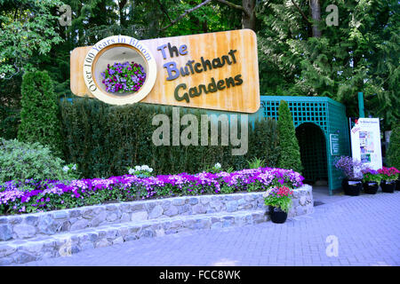 Butchart Gardens Victoria British Columbia Canada Stock Photo