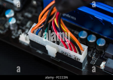 Ethernet and wiring for computers and mainframes Stock Photo - Alamy