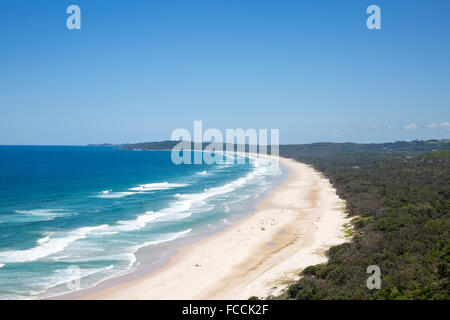 Byron Bay Tallow Beach on northern new south wales coastline,Australia Stock Photo