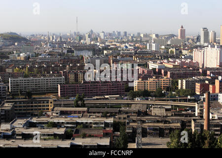 View of Urumqi the capital city of Xinjiang Province. China Stock Photo