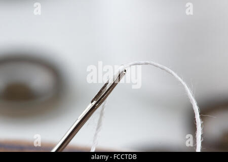 Black Thread with Needle and Buttons Stock Image - Image of sports,  fitness: 35579041