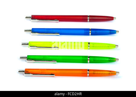 Multi-colored pens. Stock Photo