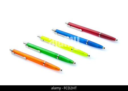 Multi-colored pens. Stock Photo