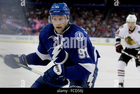 Tampa, Florida, USA. 21st Jan, 2016. Tampa Bay Lightning right wing J.T ...