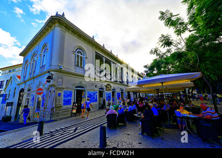 Madeira Funchal The Ritz cafe bar restaurant Stock Photo