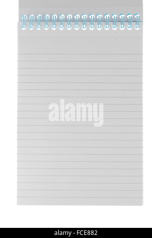 Lined ringbound notepad Stock Photo