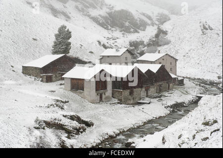 Julierpass, Winter, Schnee, Kanton Graubünden, Alpen, Schweiz |  Julier Pass, winter, snow, Graubünden, Switzerland Stock Photo
