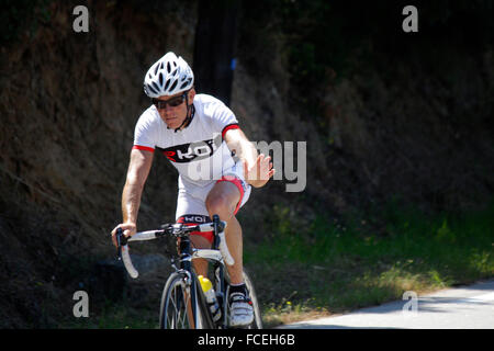 Impressionen - Etappe Adjaccio - Calvi kurz vor Cargese bei der 100. Tour de France, 1. Juli 2013, Cargese, Korsika, Frankreich. Stock Photo