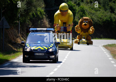 Impressionen - Etappe Adjaccio - Calvi kurz vor Cargese bei der 100. Tour de France, 1. Juli 2013, Cargese, Korsika, Frankreich. Stock Photo