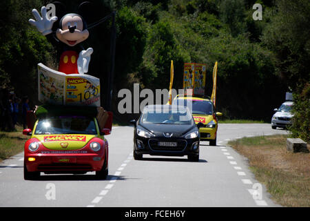 Impressionen - Etappe Adjaccio - Calvi kurz vor Cargese bei der 100. Tour de France, 1. Juli 2013, Cargese, Korsika, Frankreich. Stock Photo