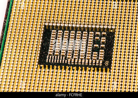 CPU, central processor unit, computer part Stock Photo