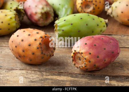 Fresh ripe whole Prickly Pears Stock Photo