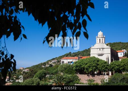 ILLUSTRATION OF SOUTHERN CORSICA (2A), FRANCE Stock Photo