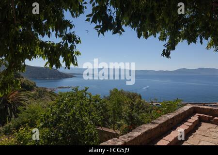 ILLUSTRATION OF SOUTHERN CORSICA (2A), FRANCE Stock Photo