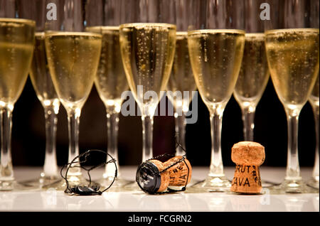 Glasses of champagne Stock Photo