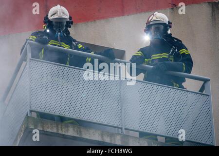 FIREFIGHTER Stock Photo