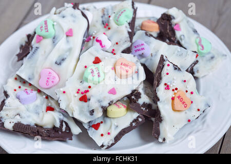 Valentine Oreo Bark Stock Photo