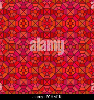 Seamless mosaic pattern in octagon concept, vector Stock Vector