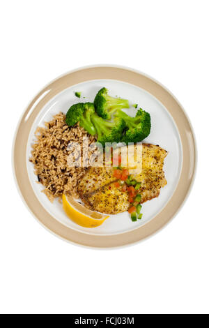 Baked Tilapia Fish Fillet Stock Photo