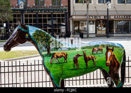 Garden City NY, painted horse, A few years ago, this painte…