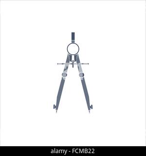 Pair of compasses icon Stock Vector