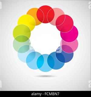 Modern colorful geometrical circles Stock Vector