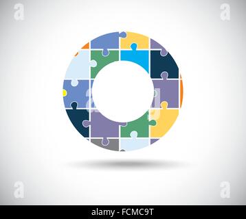 Colorful jigsaw puzzle vector background for poster Stock Vector Image ...