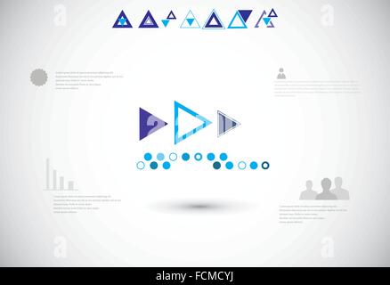 Abstract technological background Stock Vector