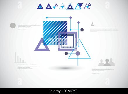 Abstract technological background Stock Vector