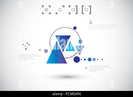 Abstract technological background Stock Vector